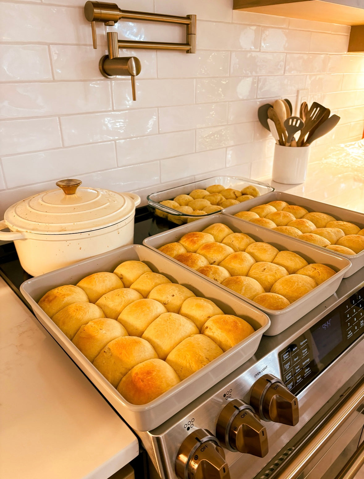 Honey Butter Sourdough Rolls